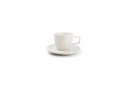 Tasse 10cl &amp; soucoupe White Mielo