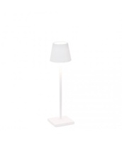 [VELD0490B3] Lampe de table Ø7xH27cm White Poldina