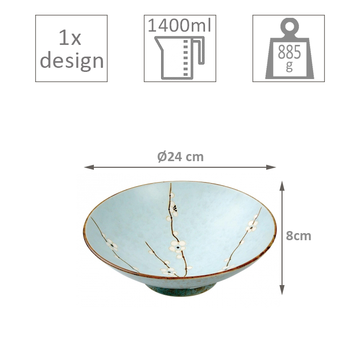 Bol Ø24xH8cm Soshun