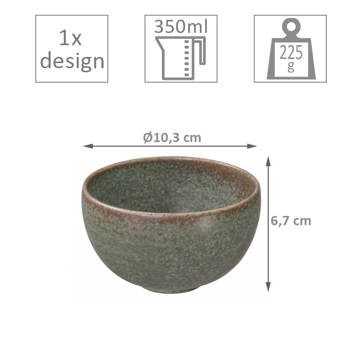 Bol 10cm Green Onyx | Val-Enza | Tokyo Design