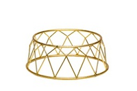 [VEST904GD] Support buffet Ø25xH10cm Gold