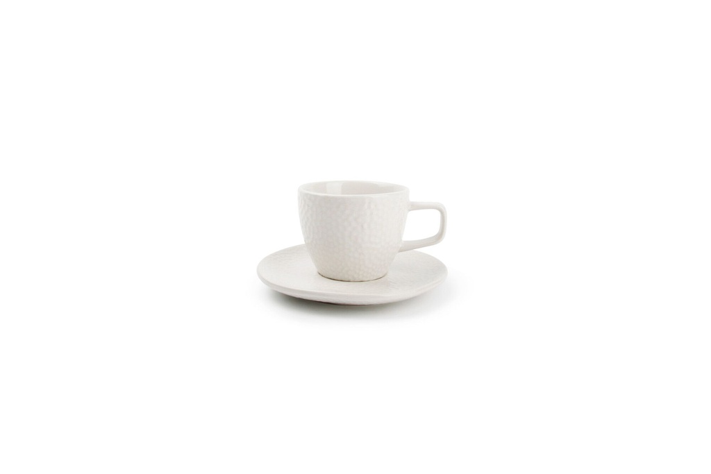 Tasse 10cl &amp; soucoupe White Mielo