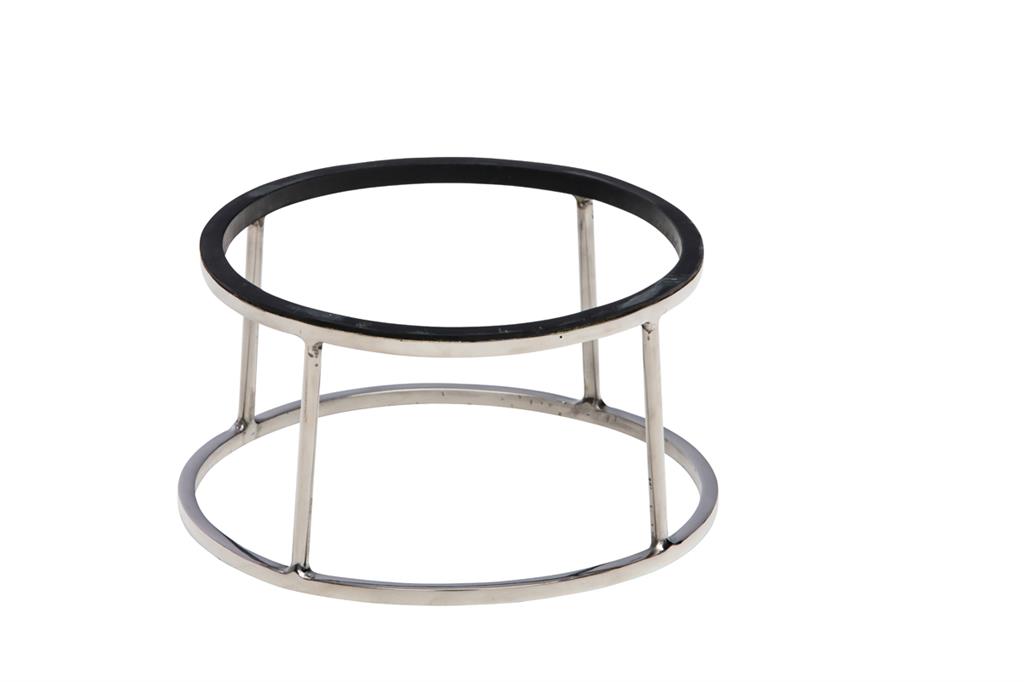 Support buffet Ø24xH12cm Silver