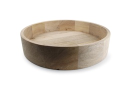 [VE764016] Plat à servir Ø50xH10cm Mangoo Wood Grand