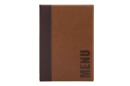 [VEMCTRA4LB] Menu A4 cuir brun